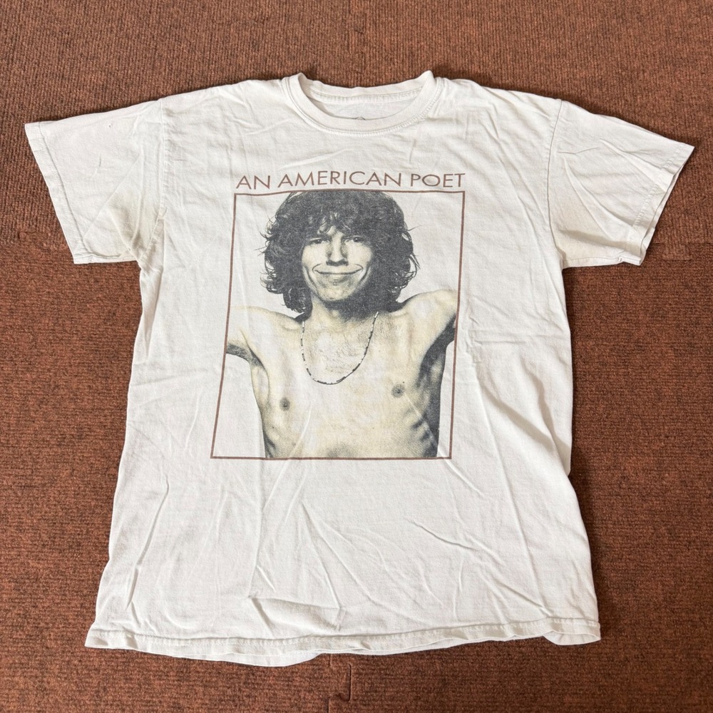 Danny Duncan An American Poet Graphic T-Shirt Mens Medium White Short Sleeve